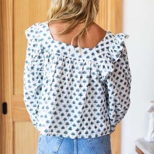 EMERSON FRY Adelina Blouse, Cleo Organic, Medium